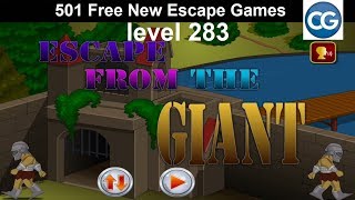 Walkthrough 501 Free New Escape Games level 283  Escape from the giant  Complete Game [upl. by Yrmac]