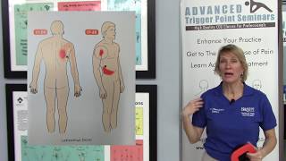 Eliminate trigger points in the quotLatsquot or Latissimus Dorsi muscle [upl. by Aube238]