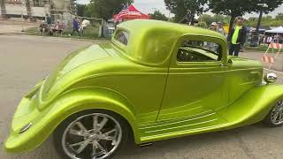 Frankenmuth Auto Fest 2023 Saturday show Park entrance “Rides” [upl. by Barna358]