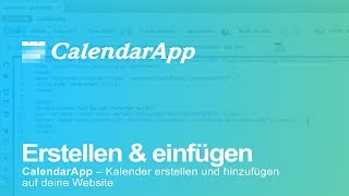 CalendarApp – Belegungskalender erstellen und hinzufügen auf deine Website [upl. by Ronna192]