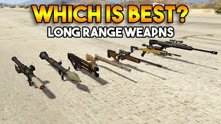 GTA 5 ONLINE  WHICH IS BEST LONG RANGE WEAPON [upl. by Shell831]