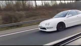 Honda Civic EG5 B18C6 NA vs Honda Integra DC2 B18C6 NA 5th Gear Race Part2 [upl. by Akselaw]