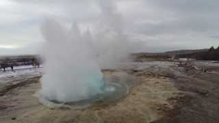 Stóri Geysir amp Strokkur at Iceland [upl. by Gabriella]