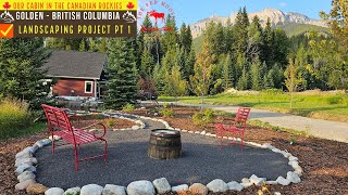 Our Mountain Cabin in the 🍁Canadian Rockies🍁 Creating a Garden for our Property Pt1 gardenideas [upl. by Aytac]