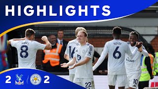 VARDY SCORES But Points Shared ⬜️  Crystal Palace 2 Leicester City 2 [upl. by Ahseined]