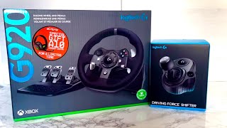 Logitech G920 Racing wheel Unboxing  shifter  Gameplay [upl. by Ludewig]