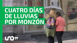 No se detiene monzón mexicano traerá 4 días de lluvia [upl. by Krishnah]