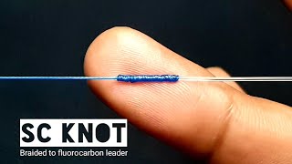 fishing knots  SC KNOT braided To fluorocarbon fastest and strong [upl. by Cecilia]