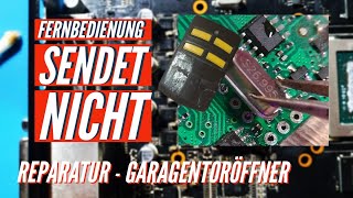 Fernbedienung Garagentoröffner sendet nicht mehr  Quarz ersetzen [upl. by Keriann750]