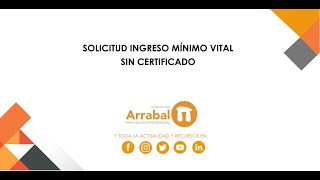 Solicitar Ingreso Mínimo Vital  ¡PASO A PASO Sin certificado [upl. by Buck548]