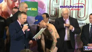 Froch v Groves weighin [upl. by Stormy]