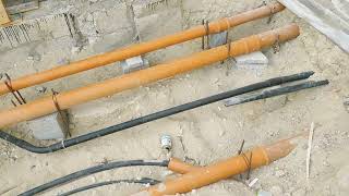 House drainage connection Fibrex Abu Dhabi construction company [upl. by Hufnagel]