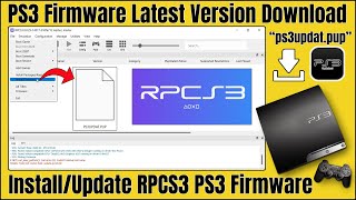 PS3 Firmware Latest Version  RPCS3 Firmware InstallUpdate [upl. by Eeltrebor]