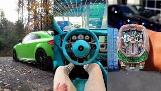 Free TikTok background clips compilation luxury lifestyle sports cars rich money clips quotes [upl. by Nnyrat]