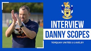 PostMatch Reaction Danny Scopes  Torquay United 11 Aveley [upl. by Naot]