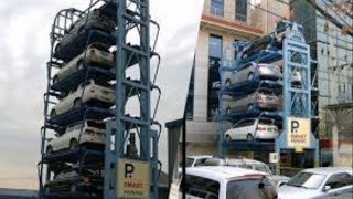 Vertical Car Parking  big cities trafic possible solution [upl. by Lainahtan]