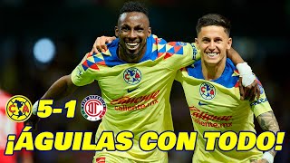 AMÉRICA GOLEA A TOLUCA LIGA MX CLAUSURA 2024 JORNADA 15  EN ZONA FUT [upl. by Abdu]