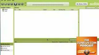 Audible On The Zune  Install Directions And Free Offer [upl. by Ellenohs861]