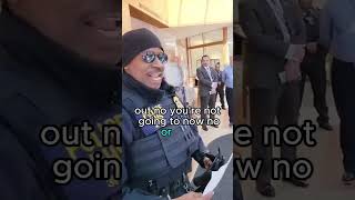 DHS Officer Puts Gloves On To Intimidate Journalist [upl. by Bronder131]