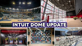 AMAZING MOST EXPENSIVE ARENA Intuit Dome Construction Update Interior Plaza Court BJersey Wall [upl. by Trab919]