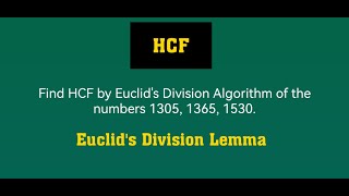 Find HCF by using Euclids Division Lemma Find HCF10th Std Previous QuestionMaths in Malayalam [upl. by Agretha]