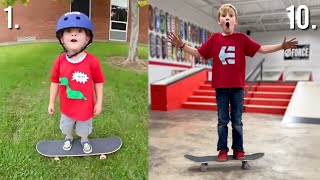 0 TO 10 YEARS OLD SKATEBOARDING JOURNEY  Ryden Schrock [upl. by Cram]