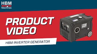 HBM 3200W 4takt inverter generator met 223 cc benzinemotor 230V12V  Productvideo [upl. by Ahsaele]