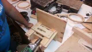 Homemade oscillating spindle sander  drill powered [upl. by Apul]