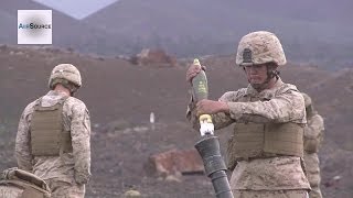 US Marines Firing M252 81mm Mortar System [upl. by Kristin]