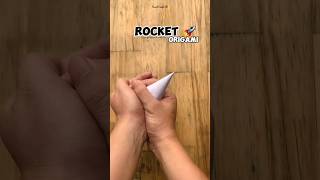 How to make a paper rocket shorts origami [upl. by Anirrak206]