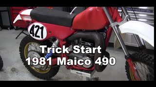 Trick Start 1981 Maico 490 [upl. by Juakn]