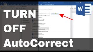 How to TURN OFF AUTOCORRECT in Microsoft Word [upl. by Subir]