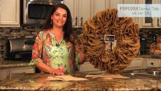 How to Make a Burlap Wreath [upl. by Ronyam]