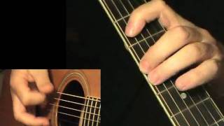 Blues riff 3  flatpicking  TAB Acoustic guitar lesson learn to play [upl. by Cherri]