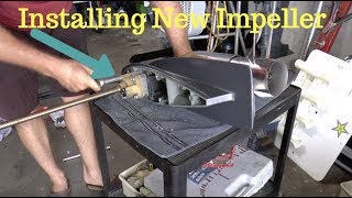 How To Replace A Water Pump Impeller Yamaha 90hp Outboard Motor [upl. by Hausner]