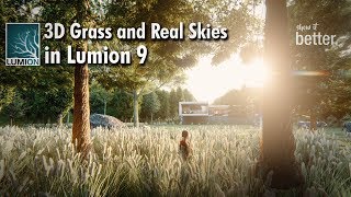 3D Grass and Real Skies in Lumion 9 [upl. by Huntley]