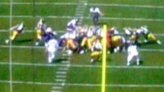 Iowa Hawkeyes 2 blocked fild goal against UNI [upl. by Nosneh]