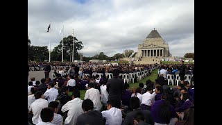 Melbourne Legacys 92nd Annual ANZAC Commemoration for Students [upl. by Annairb]