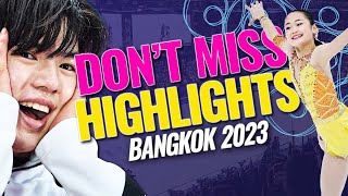 Highlights  Day 2  Bangkok 2023  JGPFigure [upl. by Jermayne287]