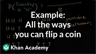 Example All the ways you can flip a coin  Probability and Statistics  Khan Academy [upl. by Ansaev]