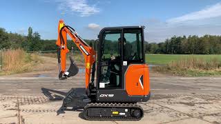 New and unused excavator Doosan DX19 year 2018 Refnr BM3534 — kubota engine [upl. by Almap]