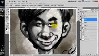 Caricatura en Photoshop con Herramienta de Pluma [upl. by Kcirreg]