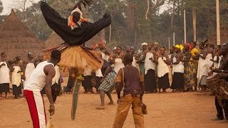 Stilt Dance Ceremony Ivory Coast Overlanding West Africa [upl. by Kassey28]