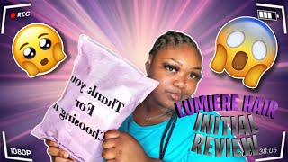 Initial review on Lumiere Hair Official store 💇🏾‍♀️💜 [upl. by Ingeborg]