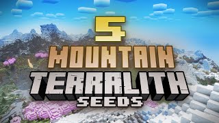 5 STUNNING Mountain Seeds For Minecraft Terralith [upl. by Joni]