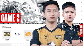 DEWA UNITED ESPORTS vs RRQ HOSHI  Regular Season Week 5 Day 2  Game 2  MPLIDS14 [upl. by Fianna]