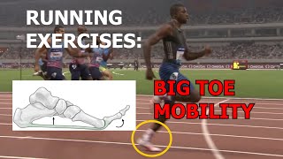 Running Exercises Improving Big Toe Mobility [upl. by Thorvald]