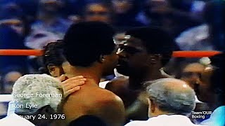 George Foreman vs Ron Lyle  HD 1080p 60fps  HIGHLIGHTS  January 24 1976  Best Quality [upl. by Leroj]