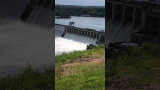 Floodgates FULLY OPEN at Historic Bagnell Dam shorts lakeoftheozarks travel [upl. by Sheeran]