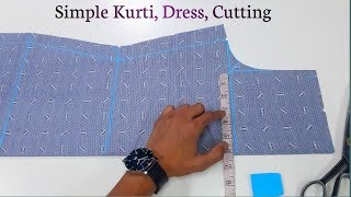 Simple Kurti Kameez Cutting  Shaheen Tailors [upl. by Arlene]